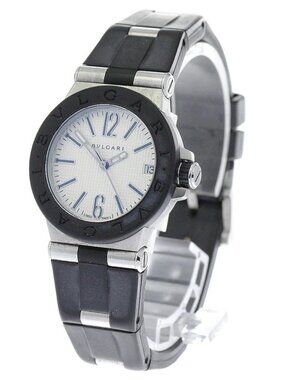 BVLGARI Diagono DG29SV Date Silver Dial Quartz Ladies Watch_812430